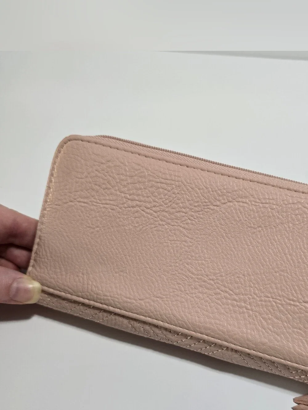 Jessica Simpson Blush Quilted Zip Wallet